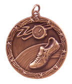 1 3/4" Track Shooting Star Medal