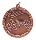 1 3/4" Music Shooting Star Medal