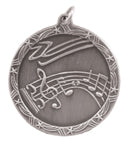 1 3/4" Music Shooting Star Medal
