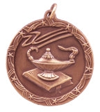 1 3/4" Lamp of Knowledge Shooting Star Medal