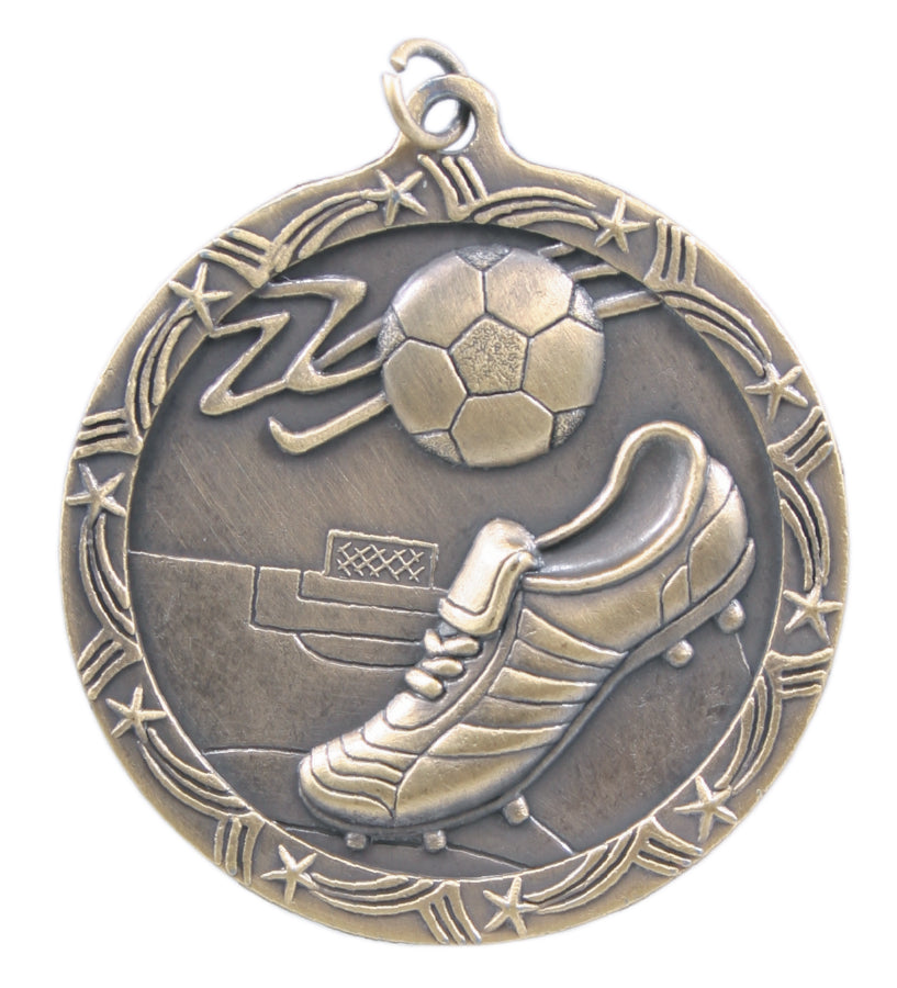 2 1/2" Soccer Shooting Star Medal