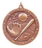 2 1/2" Baseball/Softball Shooting Star Medal