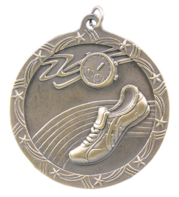 2 1/2" Track Shooting Star Medal