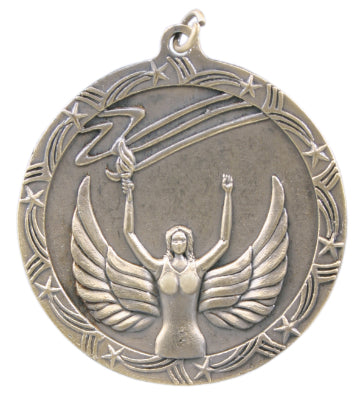 2 1/2" Victory Shooting Star Medal