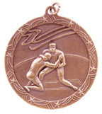 2 1/2" Wrestling Shooting Star Medal