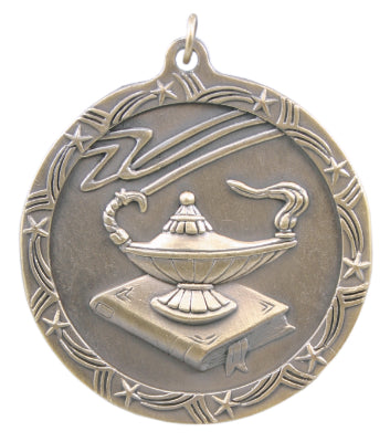 2 1/2" Lamp of Knowledge Shooting Star Medal