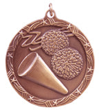 2 1/2" Cheer Shooting Star Medal