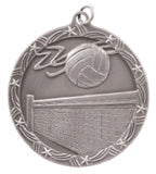 2 1/2" Volleyball Shooting Star Medal