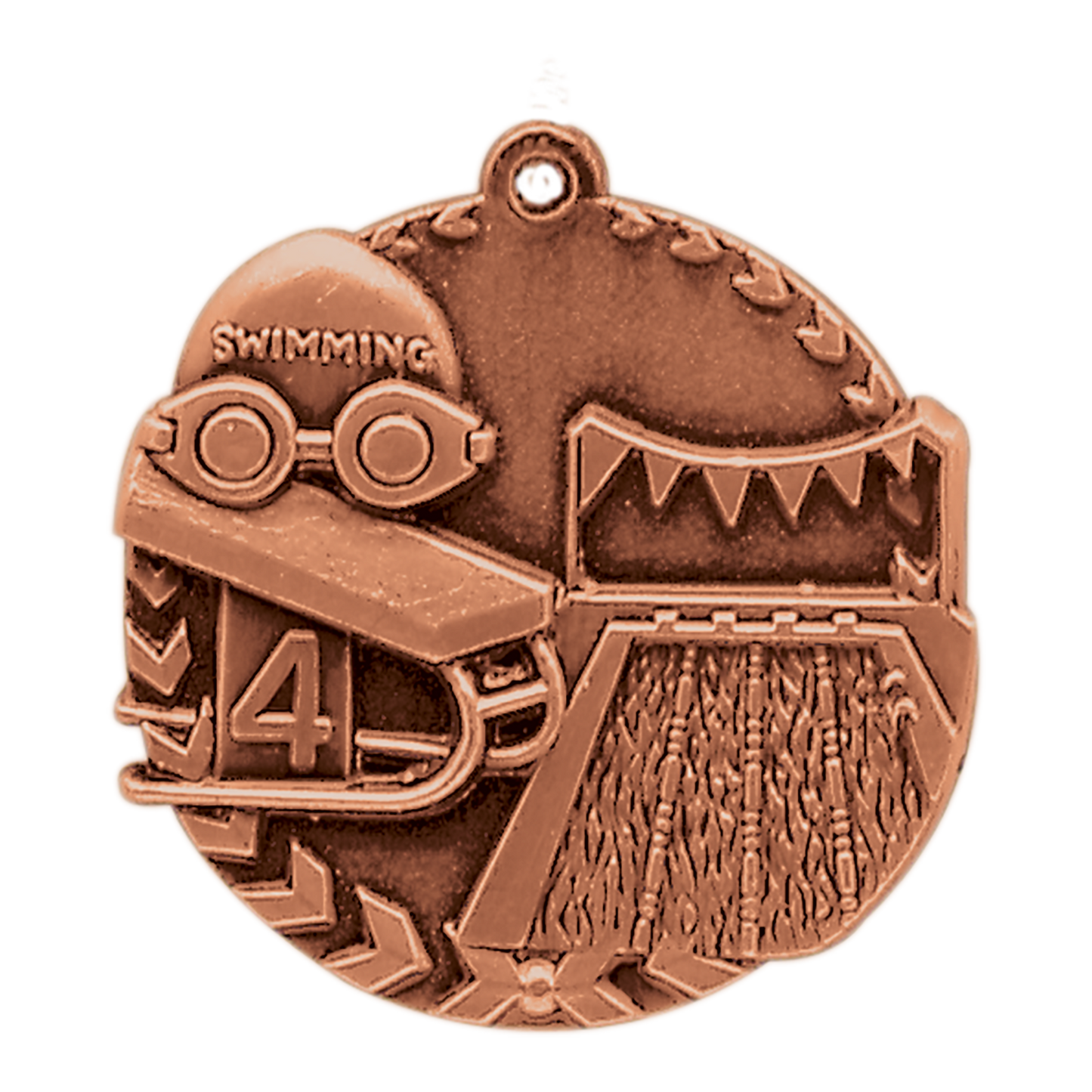 1 3/4" Swimming Millennium Medal