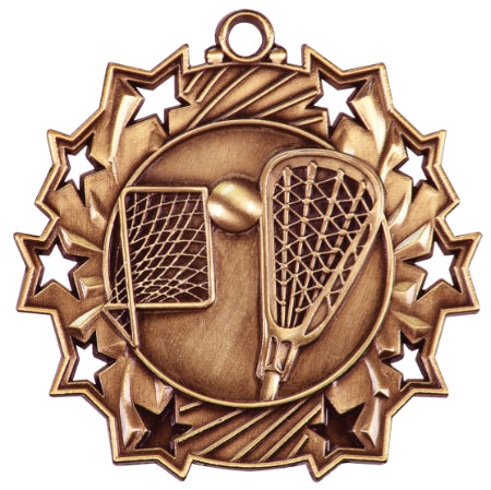 2 1/4" LaCrosse Ten Star Medal