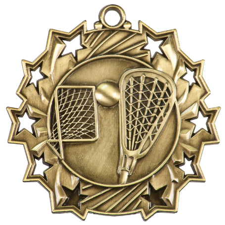 2 1/4" LaCrosse Ten Star Medal