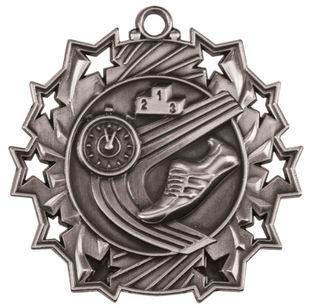 2 1/4" Track Ten Star Medal