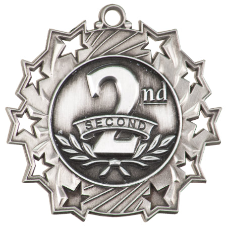 2 1/4" 1st/2nd/3rd Place Ten Star Medal