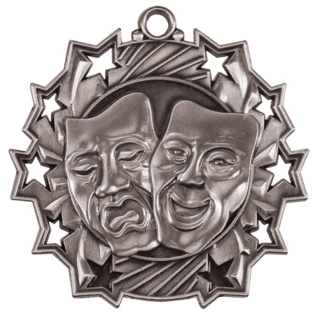 2 1/4" Drama Ten Star Medal
