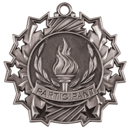 2 1/4" Participant Ten Star Medal