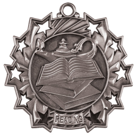 2 1/4" Reading Ten Star Medal