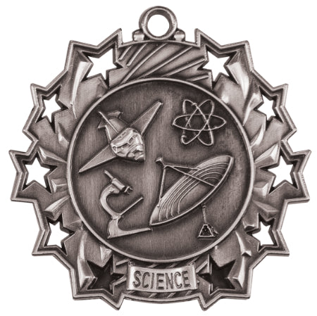 2 1/4" Science Ten Star Medal