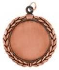 2 1/2" Wreath 2" Insert Holder Medal