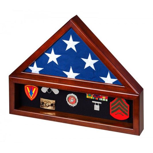 Flag Case/Shadow Box Combo for Memorial flag