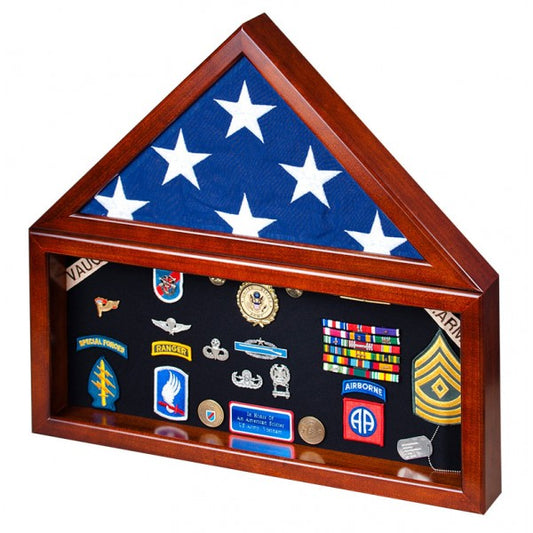 Flag Case/Shadow Box Combo for Memorial flag