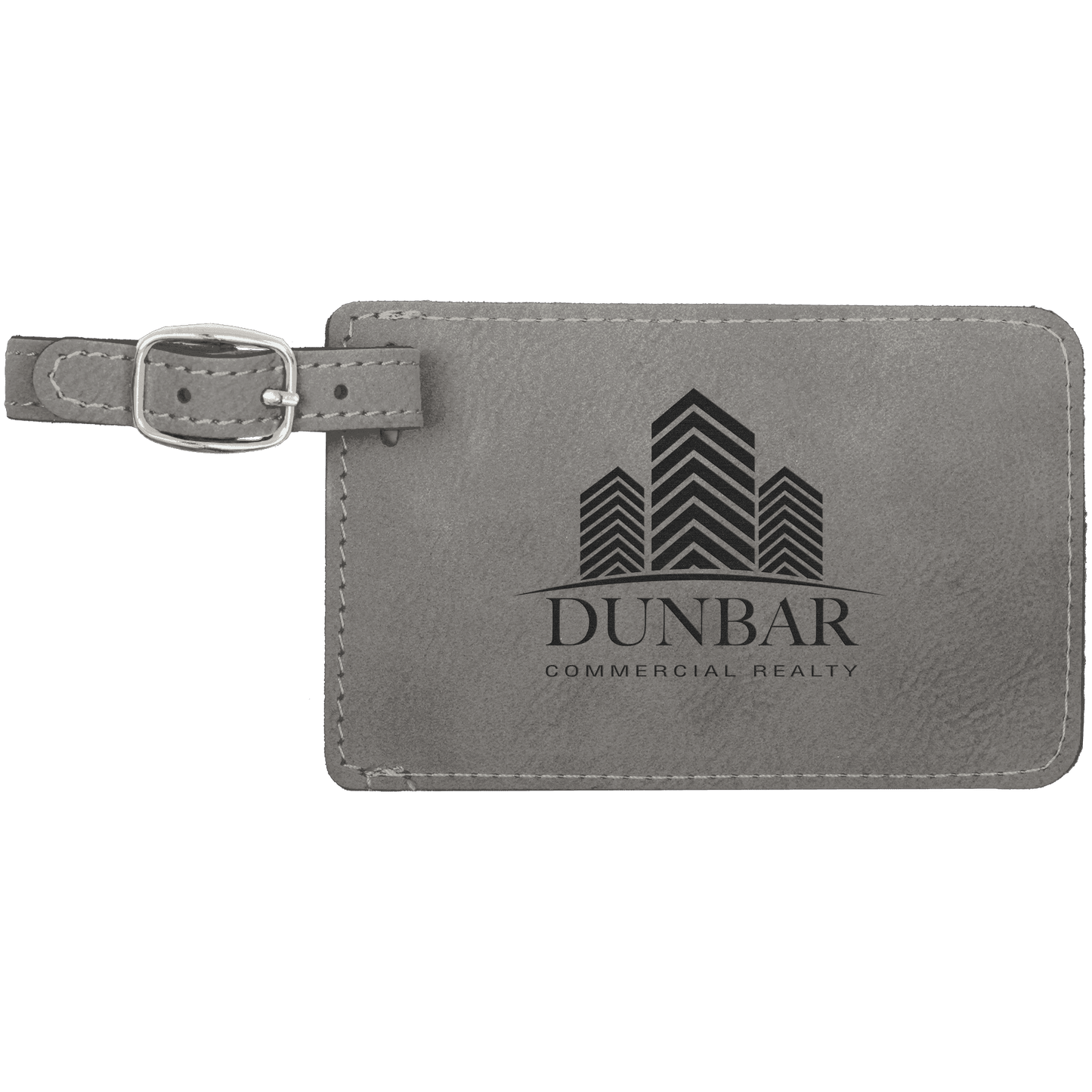 4 1/4 x 2 3/4" Laserable Leatherette Luggage Tag