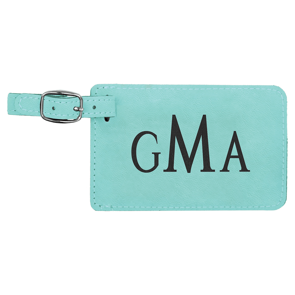 4 1/4 x 2 3/4" Laserable Leatherette Luggage Tag