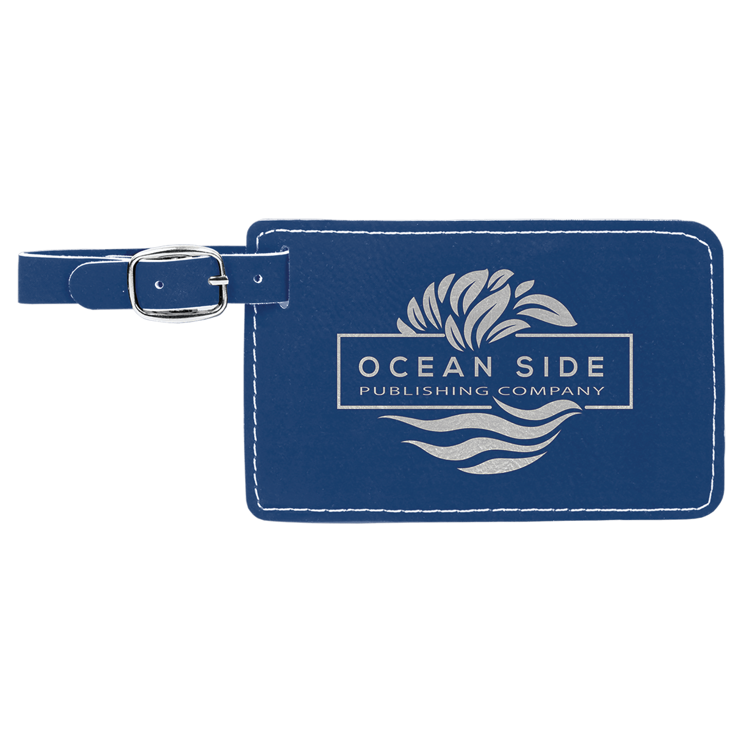 4 1/4 x 2 3/4" Laserable Leatherette Luggage Tag