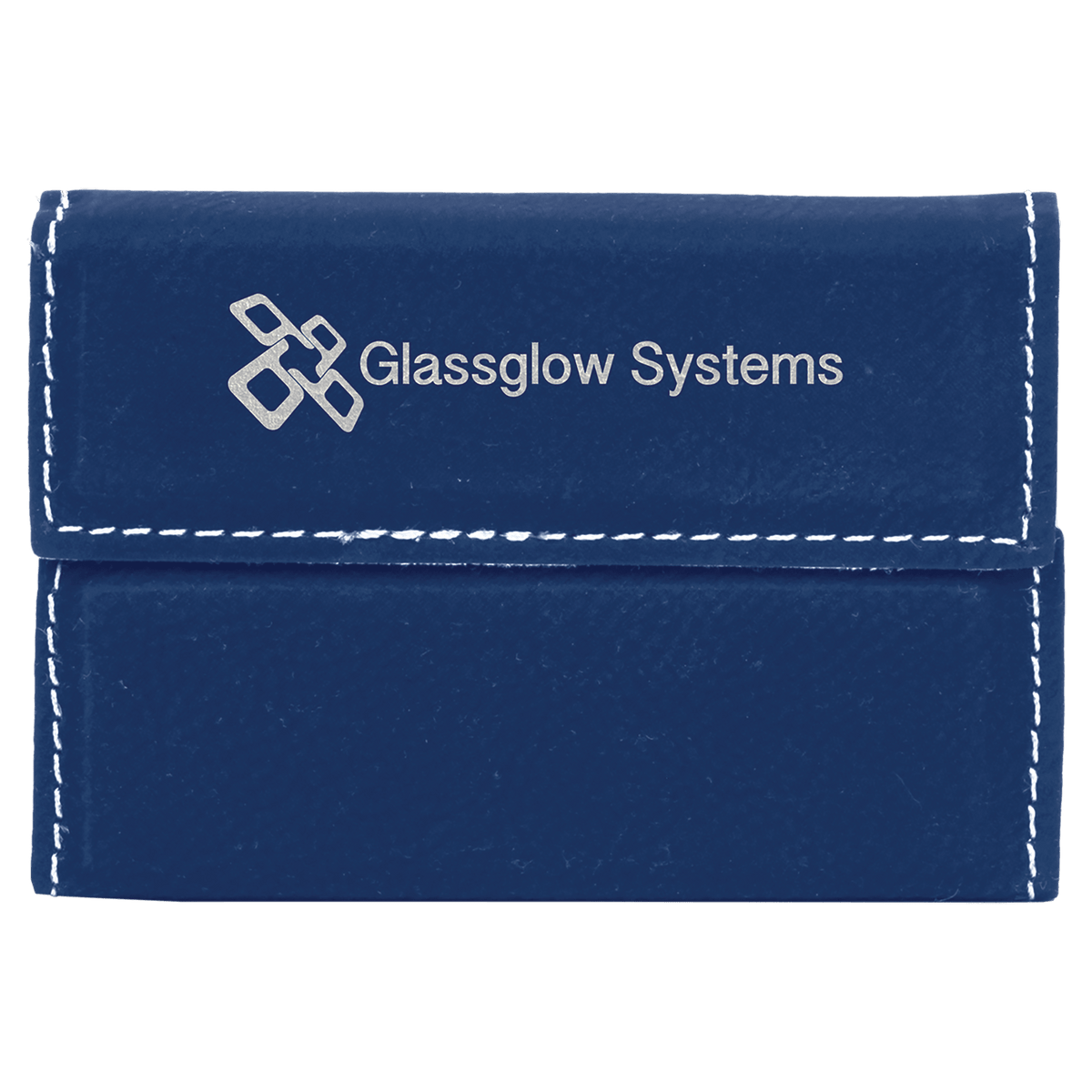 3 3/4 x 2 3/4" Laserable Leatherette Hard Business Card Holder