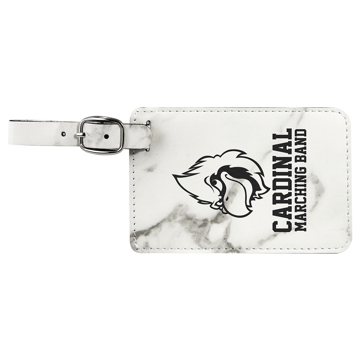 4 1/4 x 2 3/4" Laserable Leatherette Luggage Tag