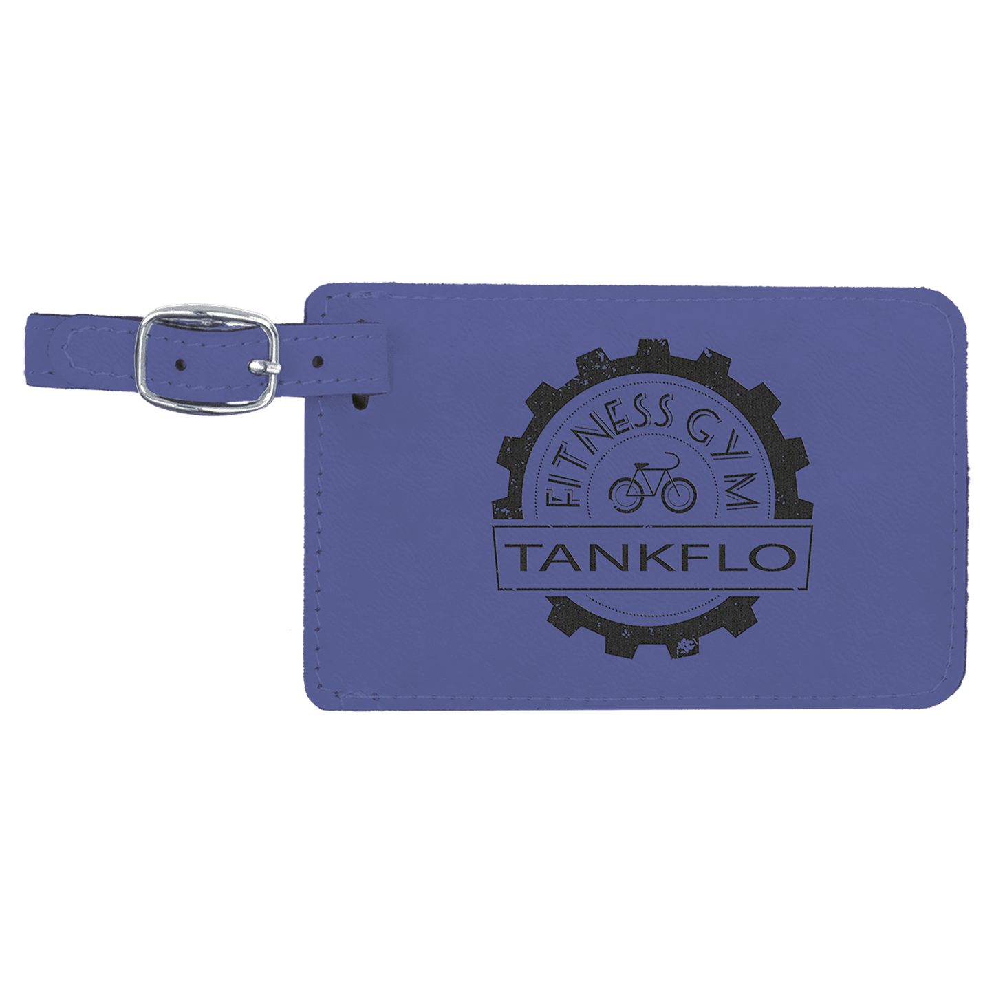 4 1/4 x 2 3/4" Laserable Leatherette Luggage Tag
