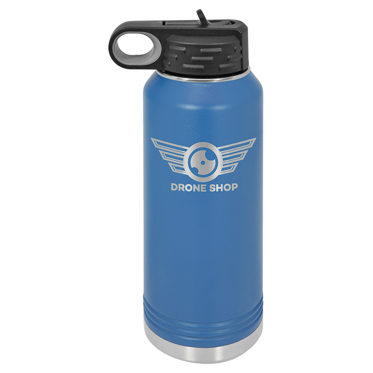 Royal Blue 32 oz. Polar Camel Powder Coated Water Bottle 10 5/16"