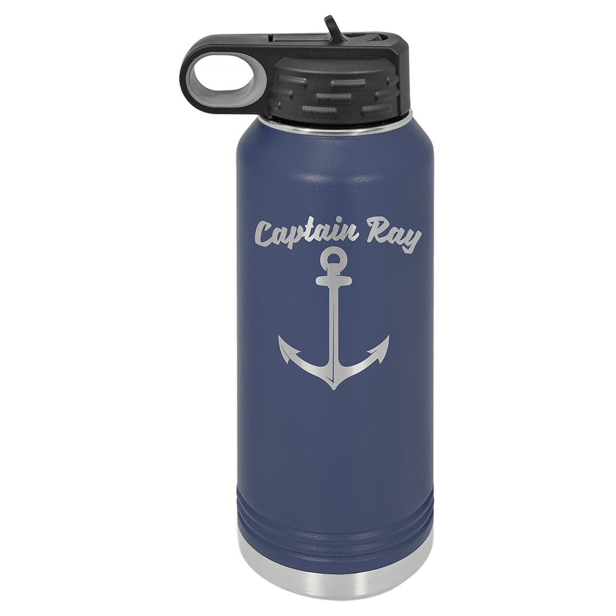 Navy Blue 32 oz. Polar Camel Powder Coated Water Bottle 10 5/16"