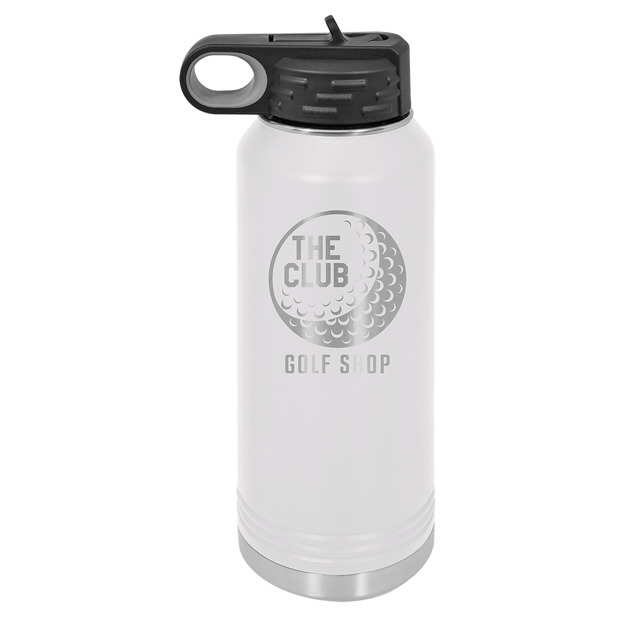 White 32 oz. Polar Camel Powder Coated Water Bottle 10 5/16"