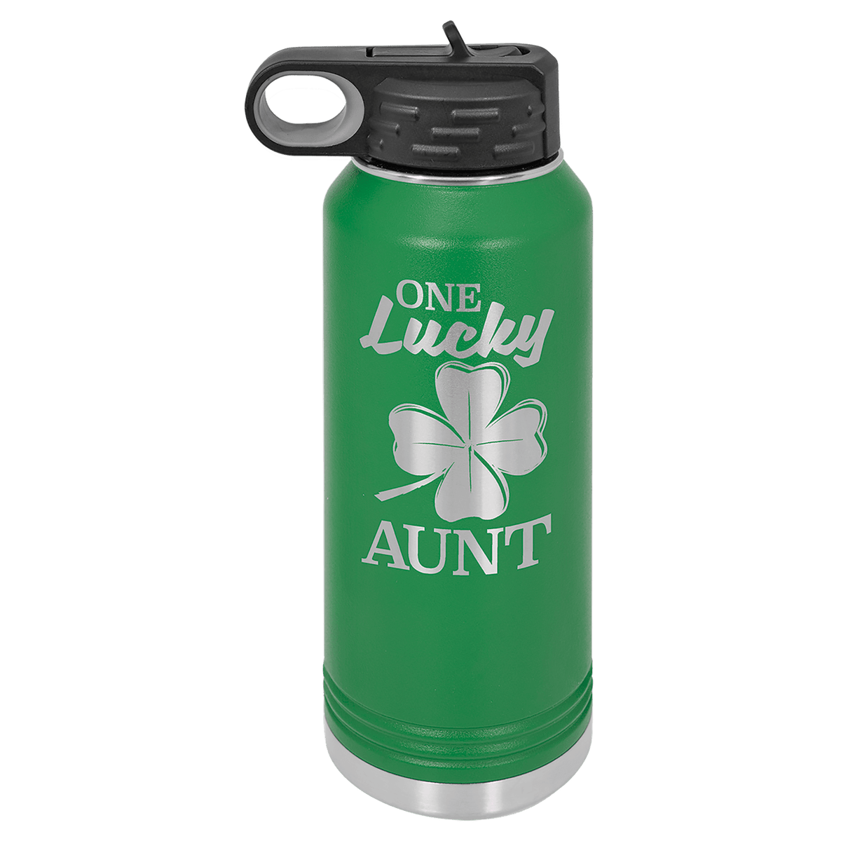 Green 32 oz. Polar Camel Powder Coated Water Bottle 10 5/16"