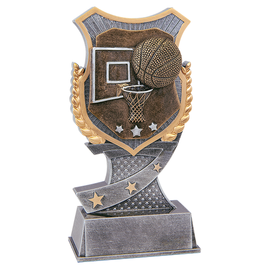 Shield Basketball Resin Award