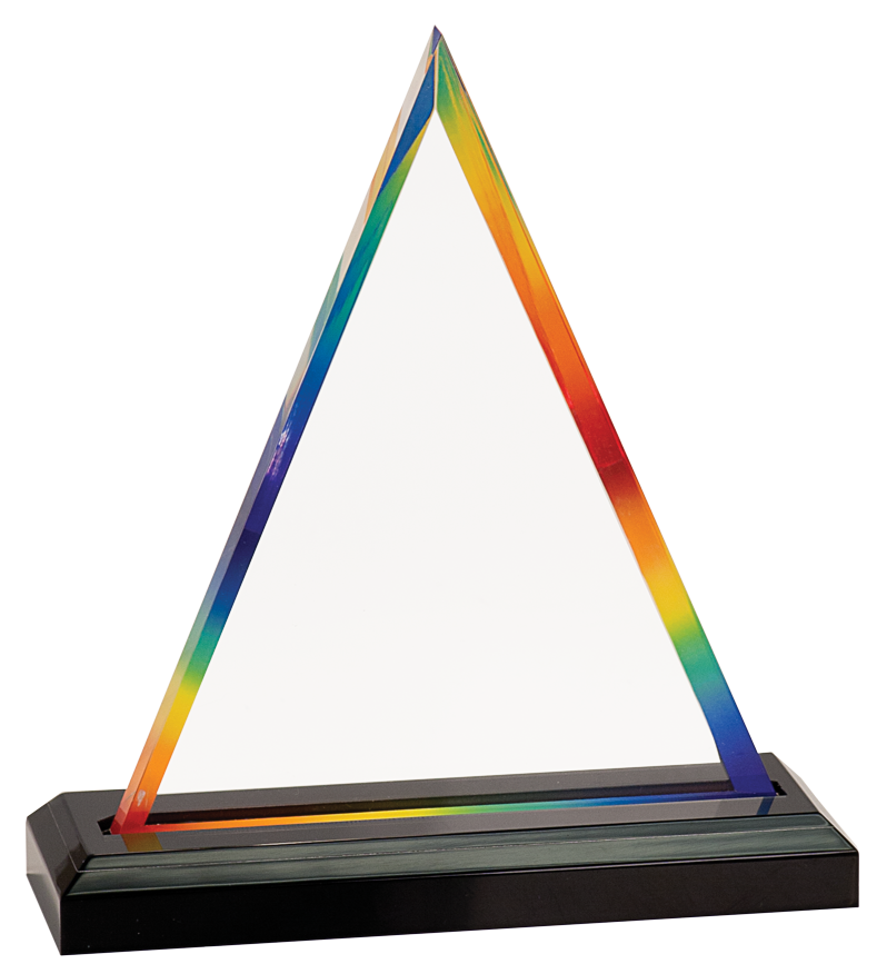 Rainbow Triangle Impress Acrylic