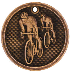2"3D Bicycling Medal