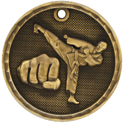2" 3D Martial Arts Medal