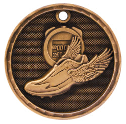 2" 3D Track Medal