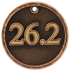 2" 3D Marathon Medal