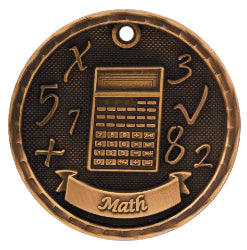 2" 3D Math Medal