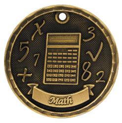 2" 3D Math Medal