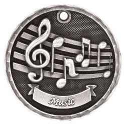 2" 3D Music Medal