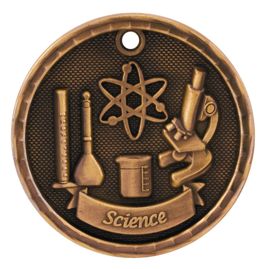 2" 3D Science Medal