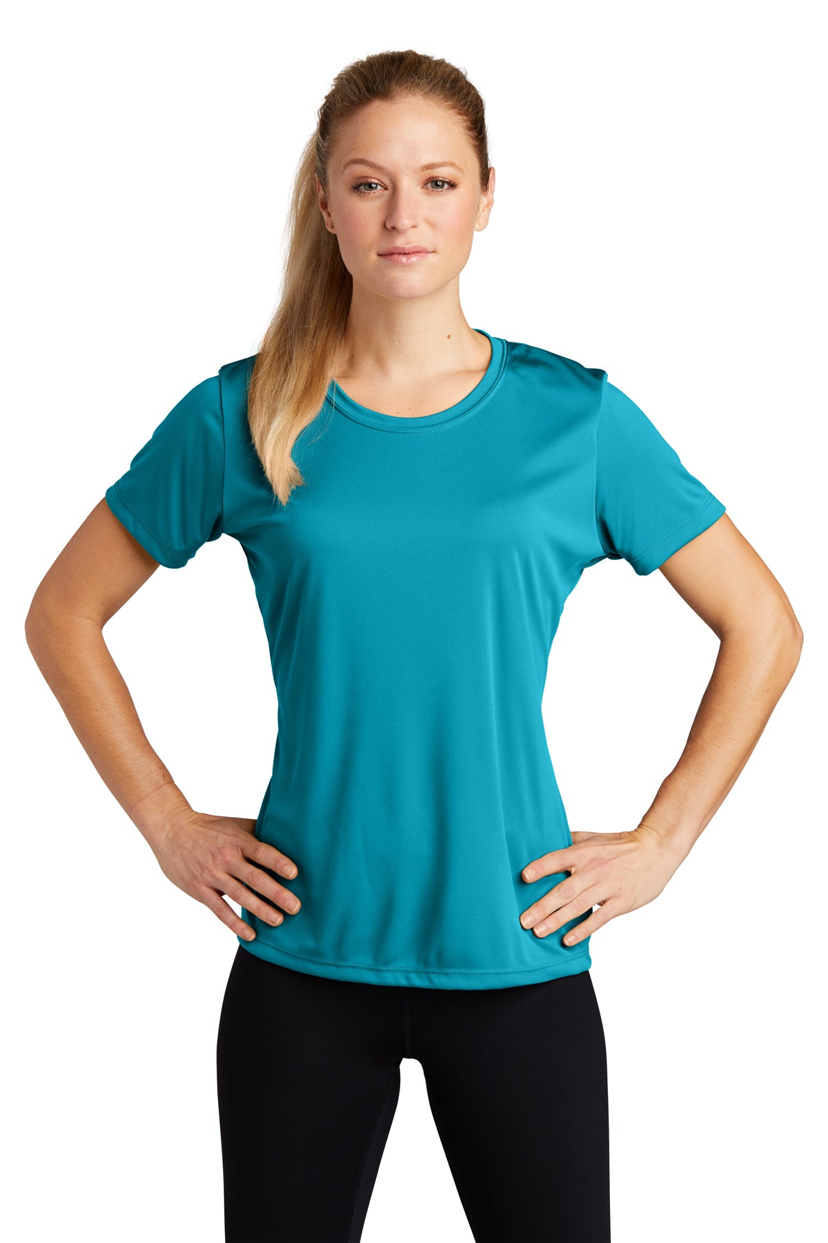 Tropic Blue Sport Tek Ladies Performance Tee