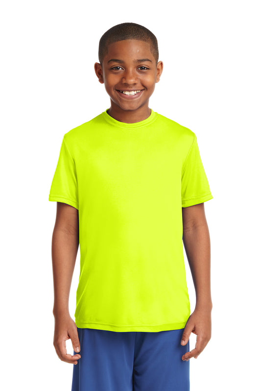 Neon Yellow Sport Tek Youth Performance Tee