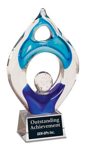 10 1/4" Winner Art Glass 