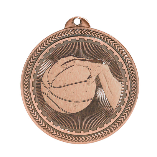 2" Basketball Laserable BriteLazer Medal