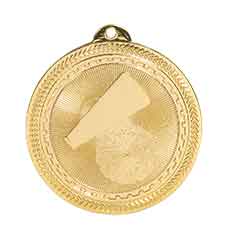 2" Cheer Laserable BriteLazer Medal