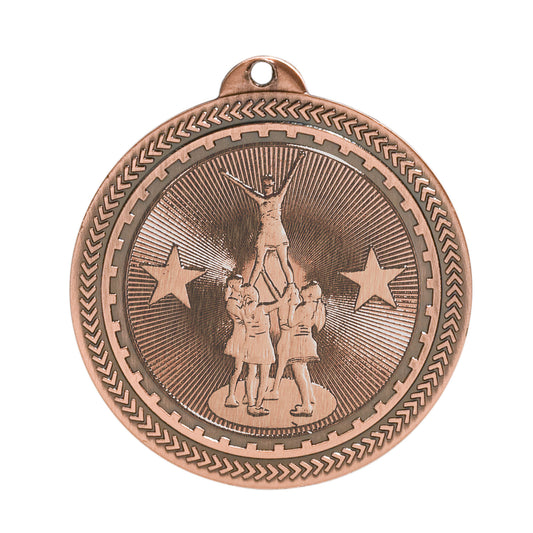 2" Competitive Cheer Laserable BriteLazer Medal